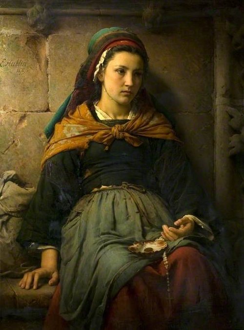 The Orphan, 1876, Émile Auguste Hublin
