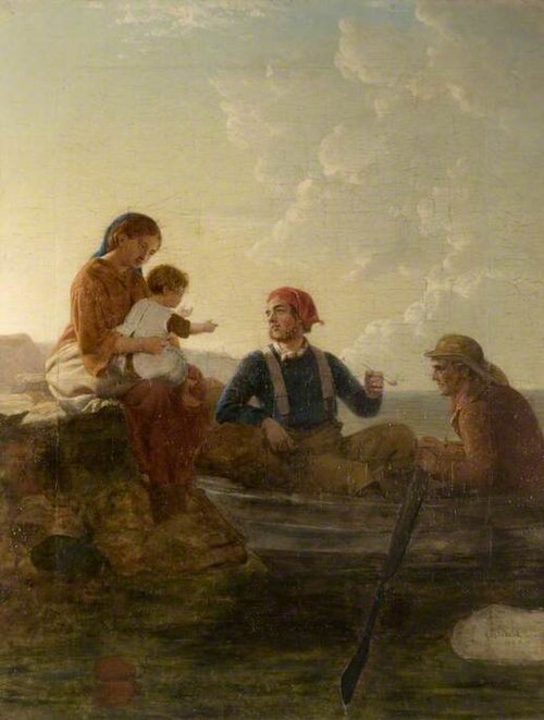 Fisherman's Goodnight, 1860, James Stokeld