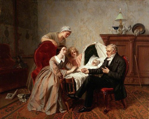 The Physician's Verdict, 1857, Émile-Carolus Leclercq