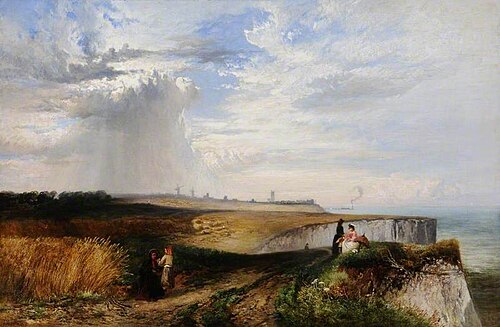 Coast Scene, Margate, Kent, 1860, James Vivien De Fleury