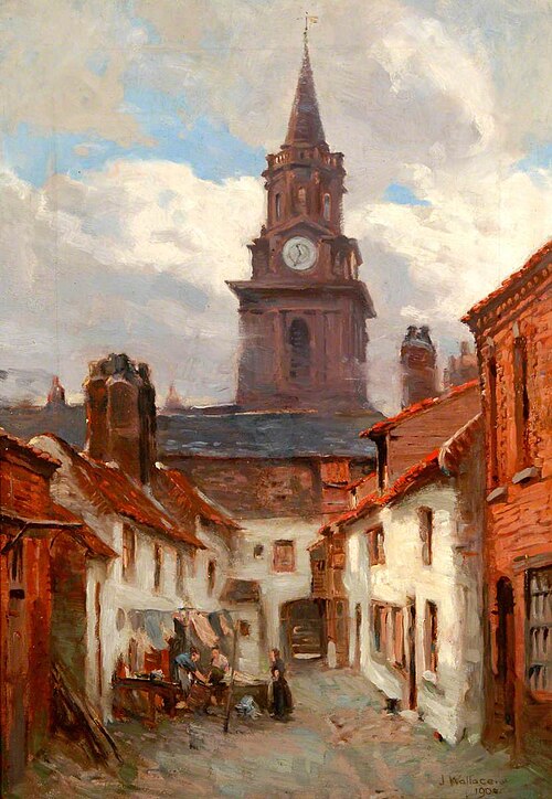 Strother's Yard, Berwick-upon-Tweed, Northumberland, 1902, James Wallace