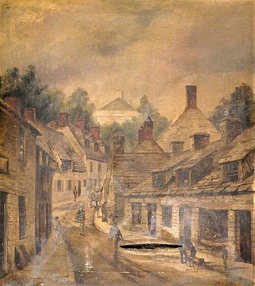High Street before the Town Hall, Swanage, Dorset, c.1870, 1895, James Walter Gibbs