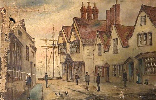 The 'New Inn', Poole, Dorset, 1900, James Walter Gibbs