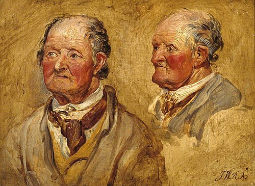 Studies of a Man’s Head, , James Ward