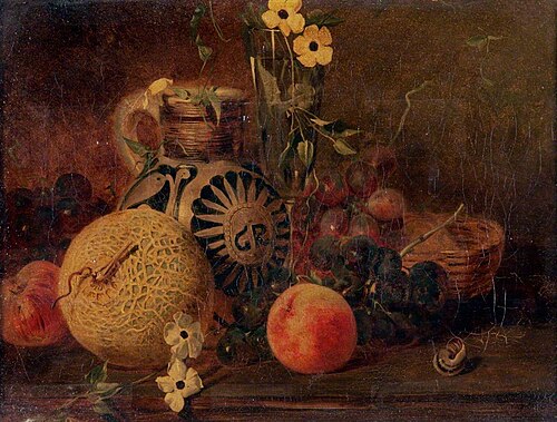 Still Life of Fruit, 1861, James William Walker