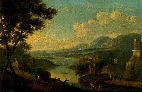 A River Landscape, 1771, Antoine-François Vernet