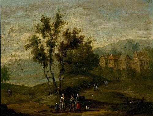 A River Landscape, , Antoine-François Vernet