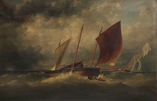 A pilot cutter and a French smuggler, , Matthew Kendrick