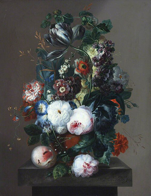 Summer Flowers in a Terracotta Vase, 1835, Anton Weiss