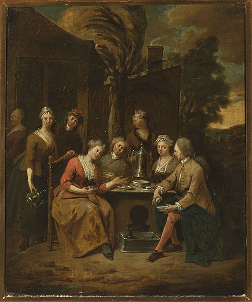 Company at the table, , Jan Baptist Lambrechts