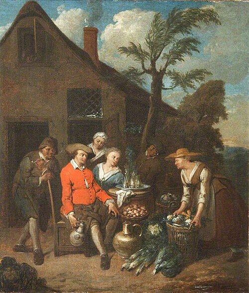 The Vegetable Seller, 1715, Jan Baptist Lambrechts