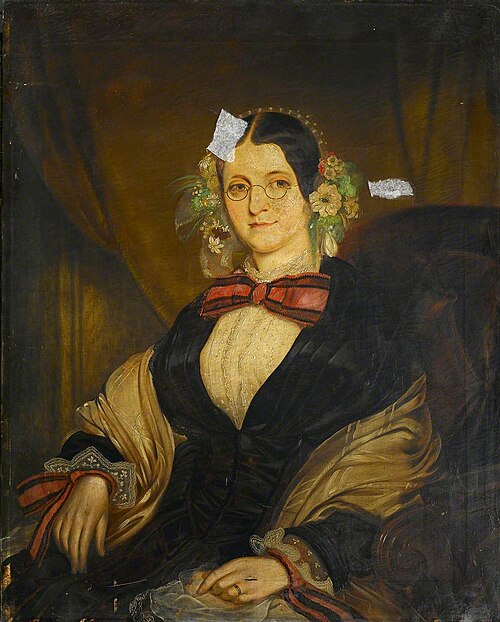 Mrs William Bate, Wife of Dr William Bate Junior, 1854, Matthew Popham