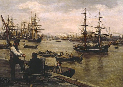 The Pool of London, 1862, Matthew White Ridley