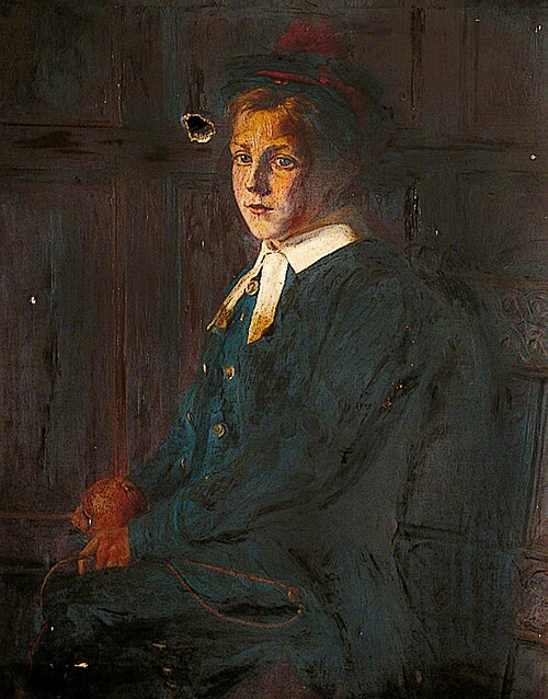 Portrait of a Boy in the Costume of the Ancient Bluecoat School, Maidstone, , Jane Day
