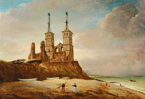 View of Reculver, Kent, 1851, Stewart Westmacott