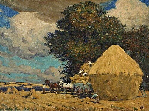 Building Corn Ricks, , Janet C. Fisher