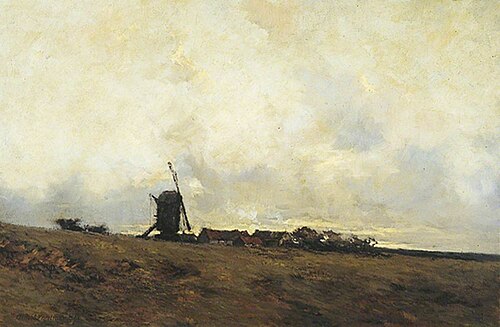 The Village Mill, 1895, Arnold Priestman