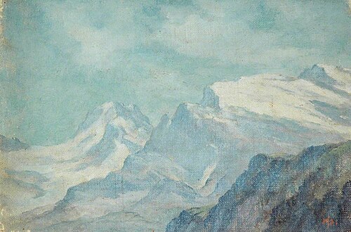 Mountainous Landscape, , Arnold Priestman