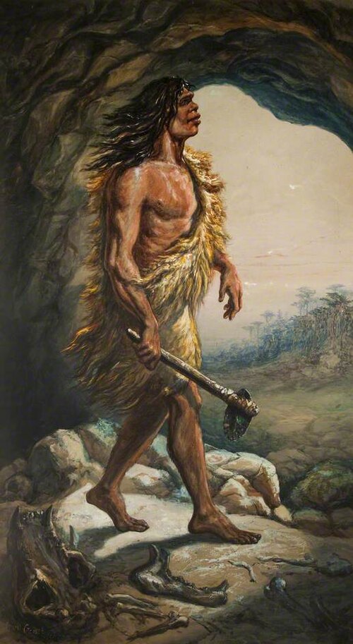 Neanderthal Man, , Ernest Henri Griset