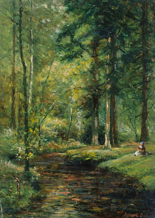 Woodland River Scene, , Arthur George Bell