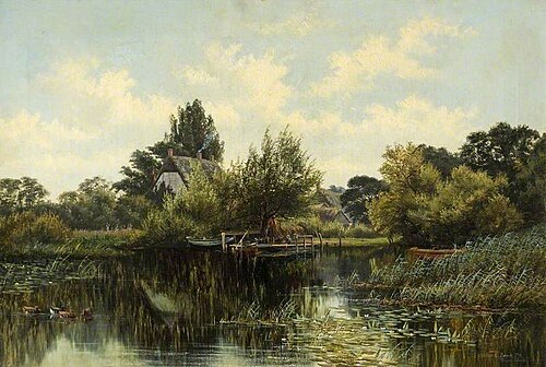Wick Ferry, Christchurch, Dorset, 1879, Arthur Henry Davis