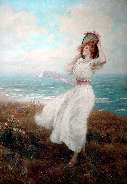 Breeze on the Cliff, 1910, Arthur Hopkins
