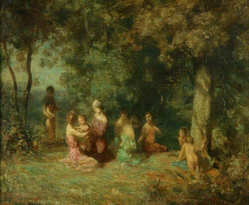 A Moonlight Idyll, 1913, Arthur Kynaston