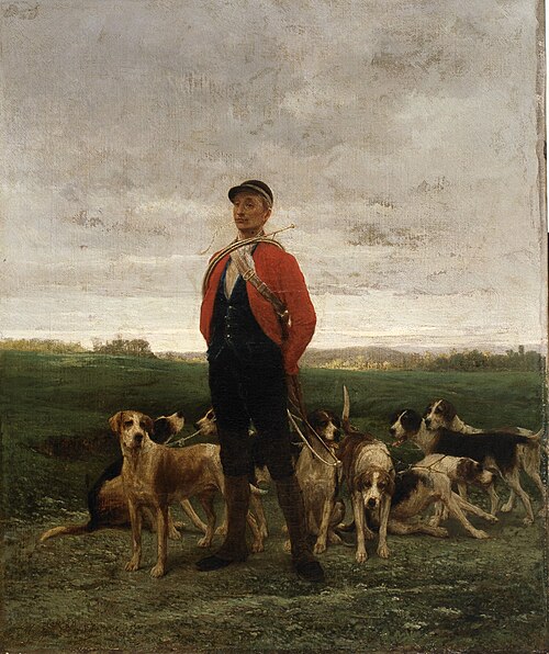 Chiens de chasse, 1865, Jean-Maxime Claude