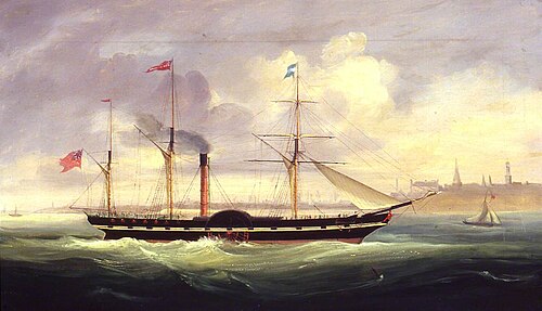 The 'Duke Of Richmond' Leaving Aberdeen for the North, 1843, Arthur Smith
