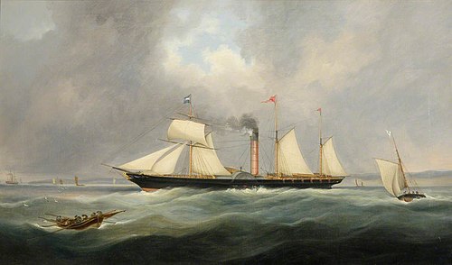 Ship 'The Queen', 1844, Arthur Smith