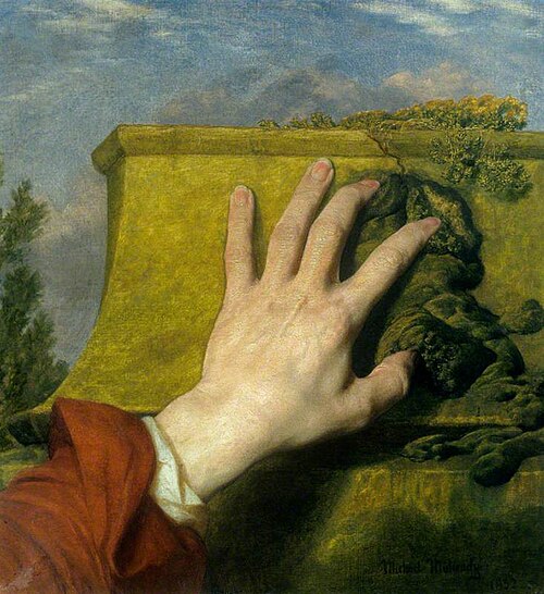 Study of a Hand against a Wall, 1852, Michael Mulready