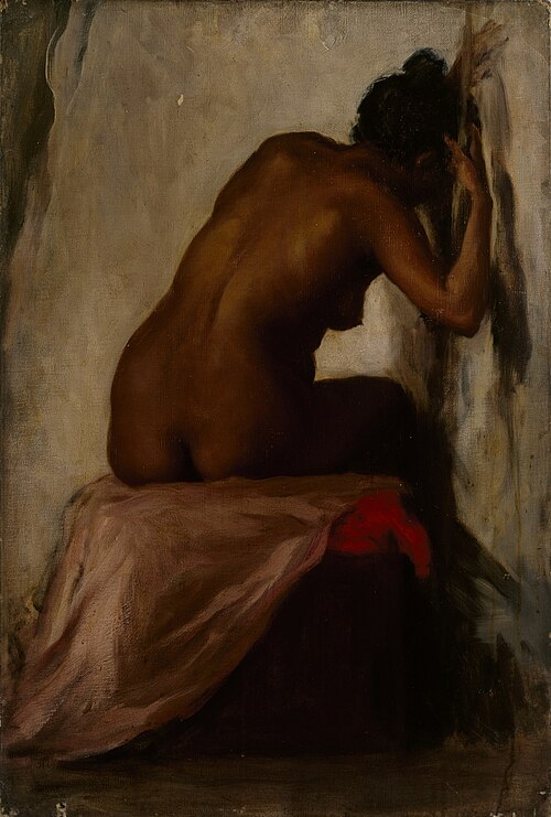 Female Figure Seated, 1898, Evelyn Cheston
