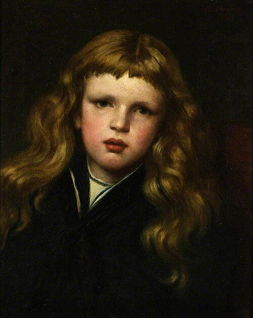 G. K. Chesterton (1874–1936), as a Child, 1881, Attilio Baccani