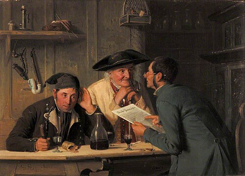 The Village Politicians, 1877, August Heyn