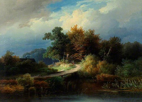 The Footbridge, 1848, August Rosenthal