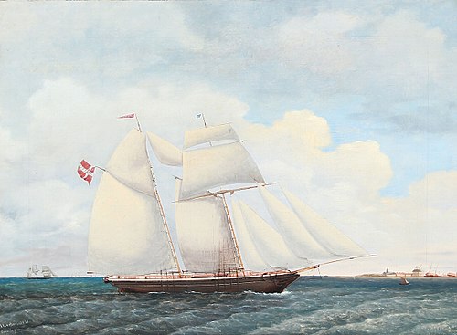 The schooner "Adolphine", 1856, Jens Thielsen Locher