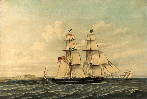 An American brig, 1863, Jens Thielsen Locher