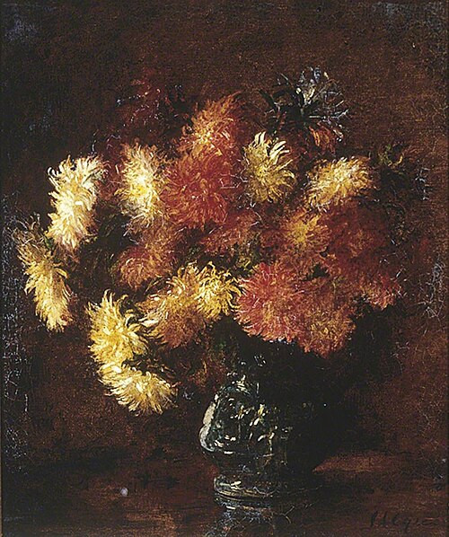 Chrysanthemums in a Vase, , Jessie Algie