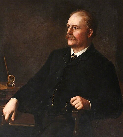 John Allen Brown (1833–1903), FRGS, First Chairman of the Ealing Free Library, 1888, Barnett Samuel Marks
