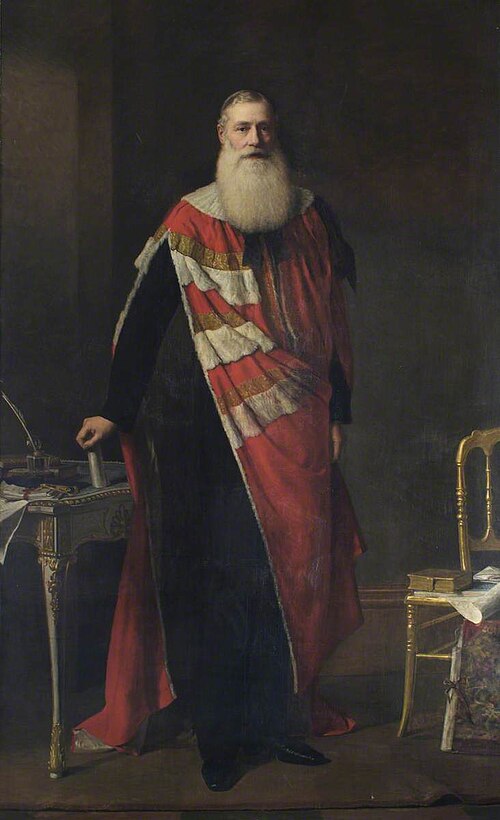 Edward (1837–1898), 1st Earl of Lathom and 2nd Baron Skelmersdale, GCB, 1893, Barnett Samuel Marks