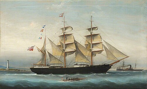 The Clipper Barque 'Lady Gertrude', 1888, Basi Ivancovich
