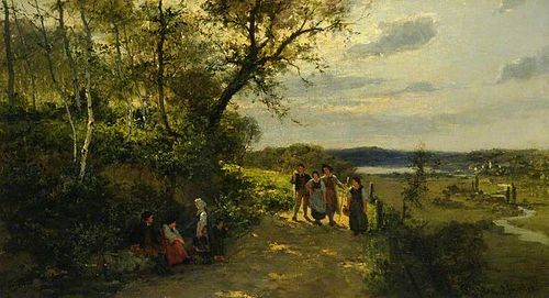 Landscape with Figures, 1877, Theodor Her