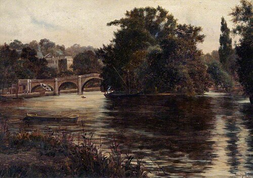 Richmond, Surrey, from below the Bridge, , Theodore Hines