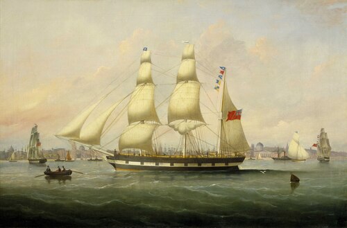 The barque Naomi, 1862, Francis Hustwick