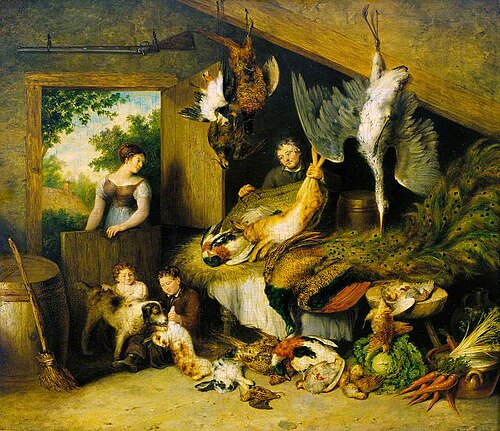 Interior with Figures and Still Life, 1826, Benjamin Blake