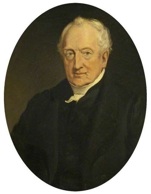 Dr Richard Fowler (1765–1863), Benefactor, 1863, Benjamin Brassett Wadham