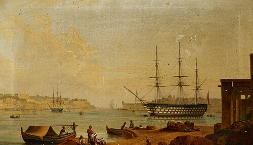 HMS 'Howe' at Malta, , Giovanni Schranz