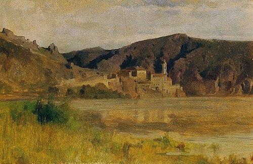 Ansicht von Dürnstein, 1865, Johann Till