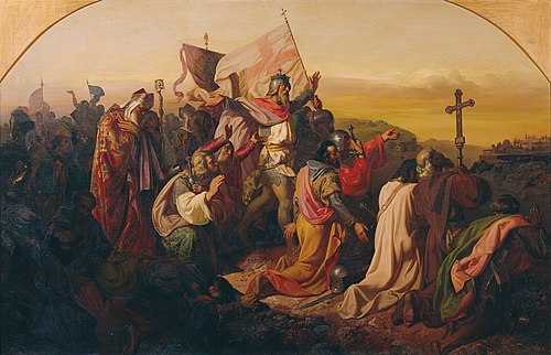 Gottfried von Bouillon und Kreuzfahrer, 1854, Johann Till