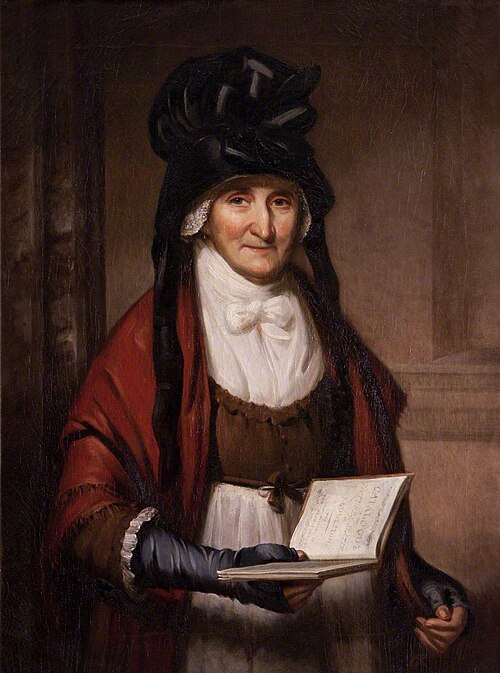 Mrs Mary Garnett (1724-1809) in the Marble Hall, 1800, Thomas Barber
